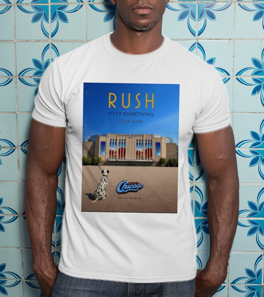 Rush Fifty Something Tour 2026 Chicago United Center July 16 18 20 22 Event T-Shirt