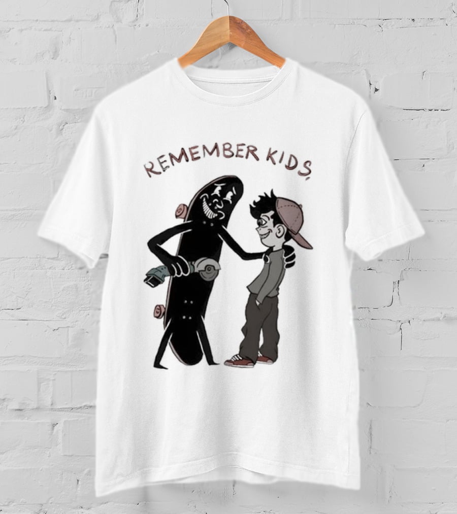 Remember Kids Skateboard Flock Two Pounds Copper Gold T-Shirt