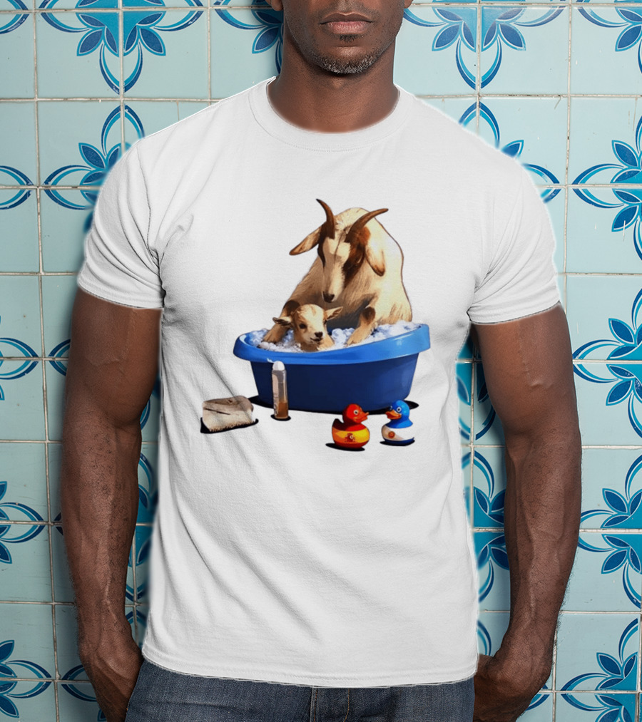 Spain Argentina Rubber Duckies Goat Bath Fun Time T-Shirt