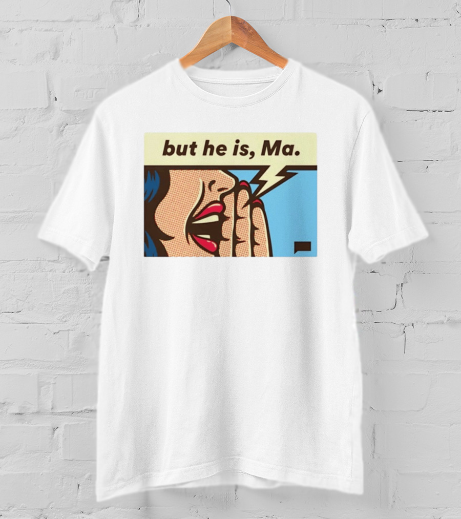 The Real Housewives Of Rhode Island But He Is Ma Pop Art Style Comic Speech Bubble T-Shirt