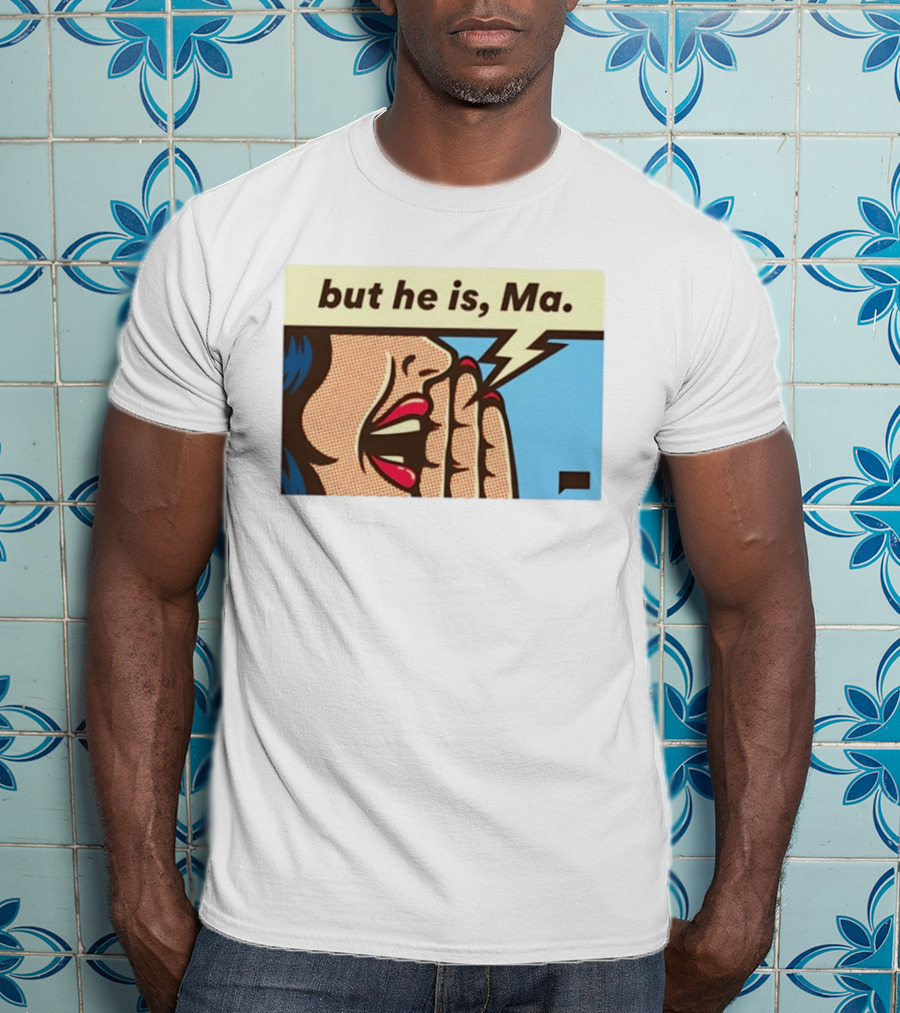 The Real Housewives Of Rhode Island But He Is Ma Pop Art Style Comic Speech Bubble T-Shirt