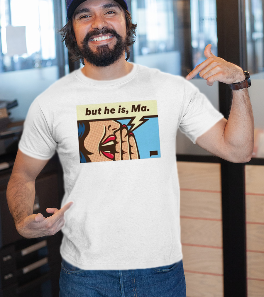 The Real Housewives Of Rhode Island But He Is Ma Pop Art Style Comic Speech Bubble T-Shirt