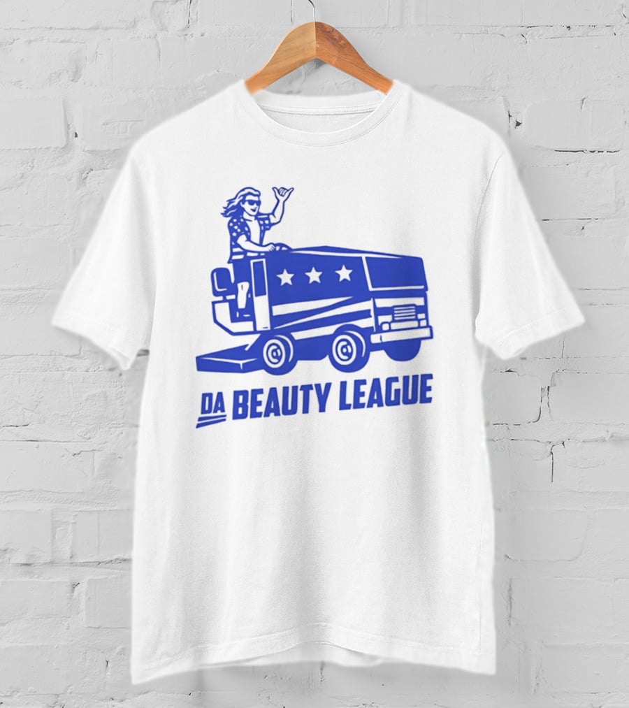USA Wheels Zamboni Driver Da Beauty League Hockey T-Shirt