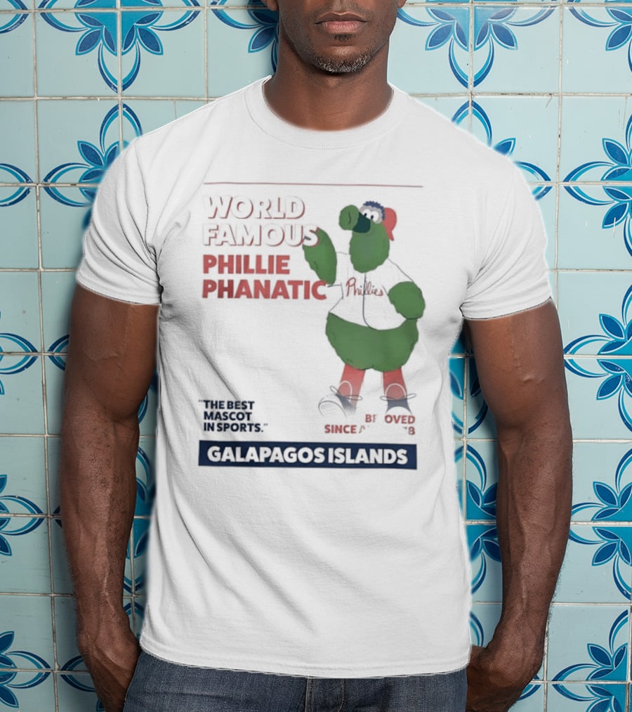 World Famous Phillie Phanatic Galapagos Islands April 1978 Phillies T-Shirt