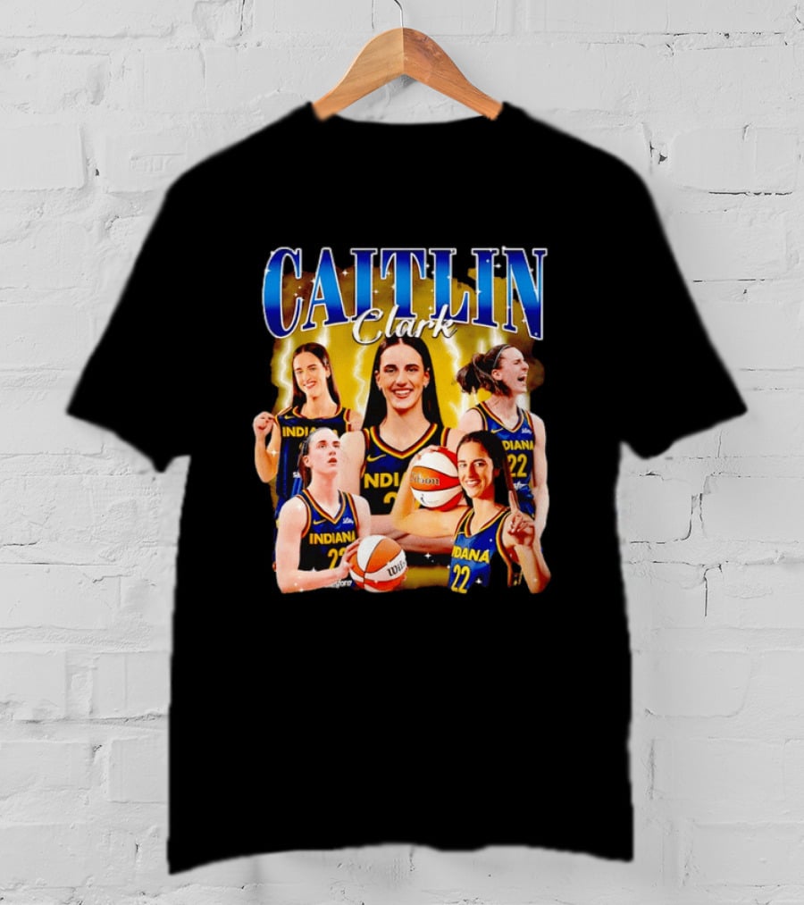 Caitlin Clark 22 Indiana Fever Basketball Star Player Highlights T-Shirt