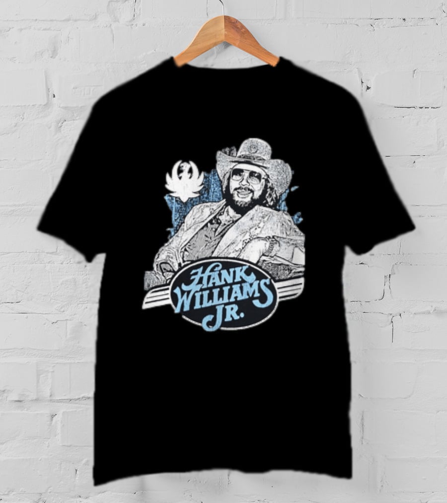 Hank Williams Jr 90s Anniversary Iconic Cowboy T-Shirt