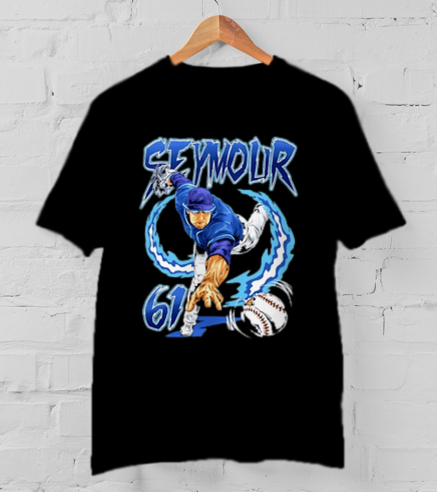 Seymour 61 Pitcher Action Tampa Bay Rays T-Shirt