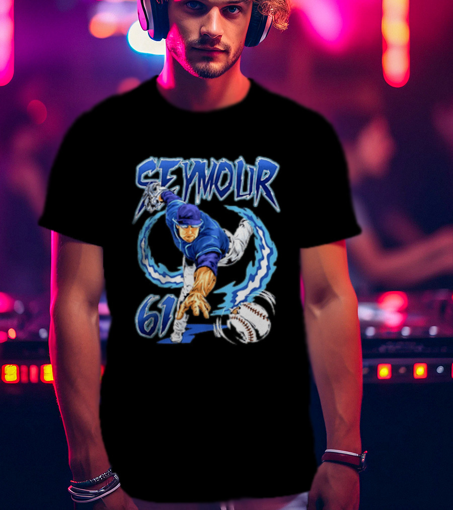 Seymour 61 Pitcher Action Tampa Bay Rays T-Shirt