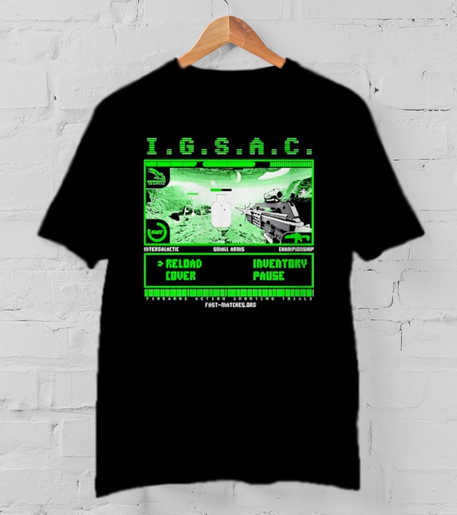 I.G.S.A.C Reload Cover Inventory Pause Gaming Interface Display T-Shirt