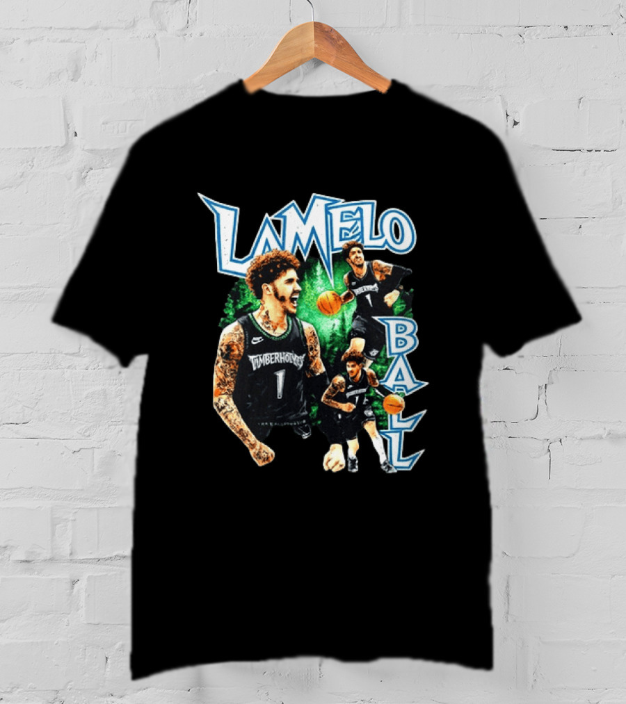 LaMelo Ball Timberwolves NBA Basketball Player Highlights T-Shirt