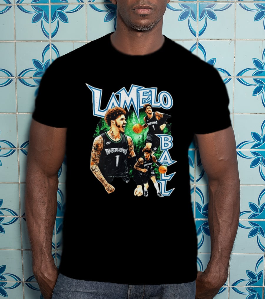 LaMelo Ball Timberwolves NBA Basketball Player Highlights T-Shirt