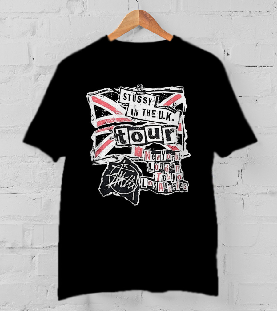 Stussy In The U.K. Tour New York London Tokyo Los Angeles T-Shirt