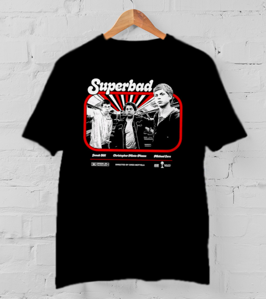 Superbad Movie Jonah Hill Christopher Mintz Plasse Michael Cera T-Shirt
