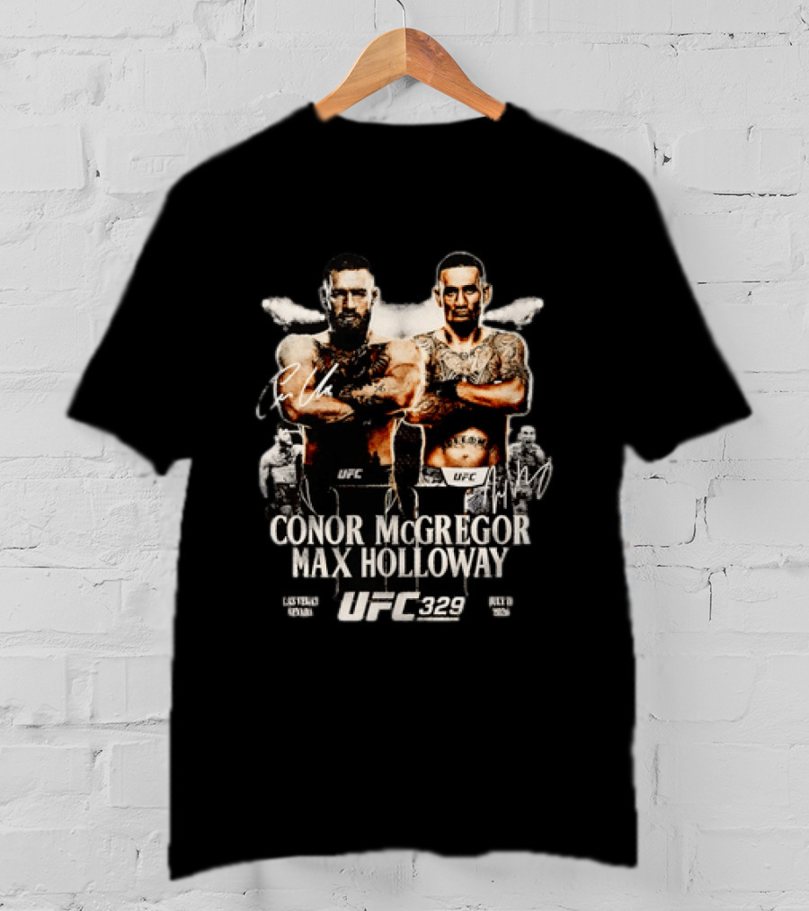 UFC 329 Conor McGregor Max Holloway 2 Matchup T-Shirt