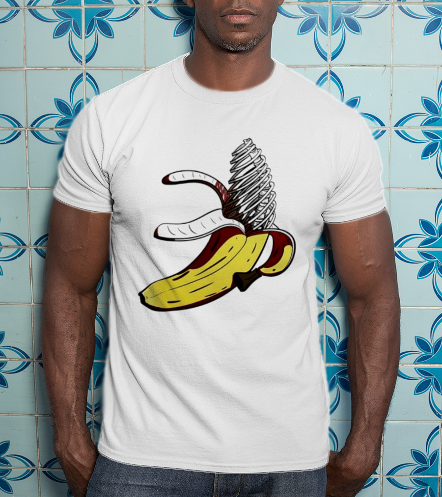 Anatomical Banana Skeleton Surreal Peeled Fruit T-Shirt