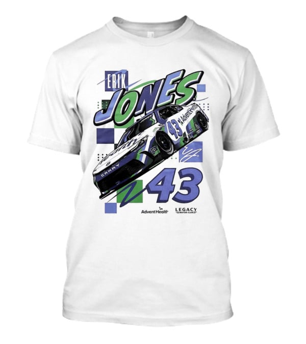 Erik Jones 43 Legacy Motor Club Toyota Camry Racing Team NASCAR T-Shirt