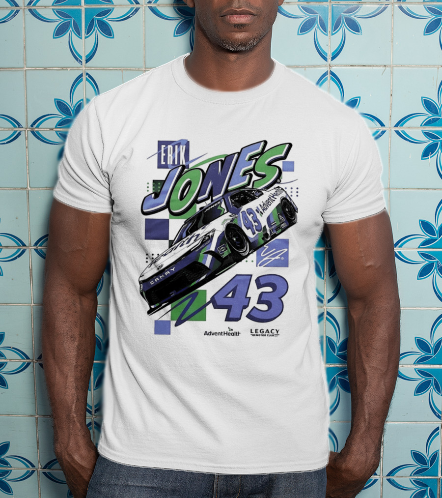 Erik Jones 43 Legacy Motor Club Toyota Camry Racing Team NASCAR T-Shirt