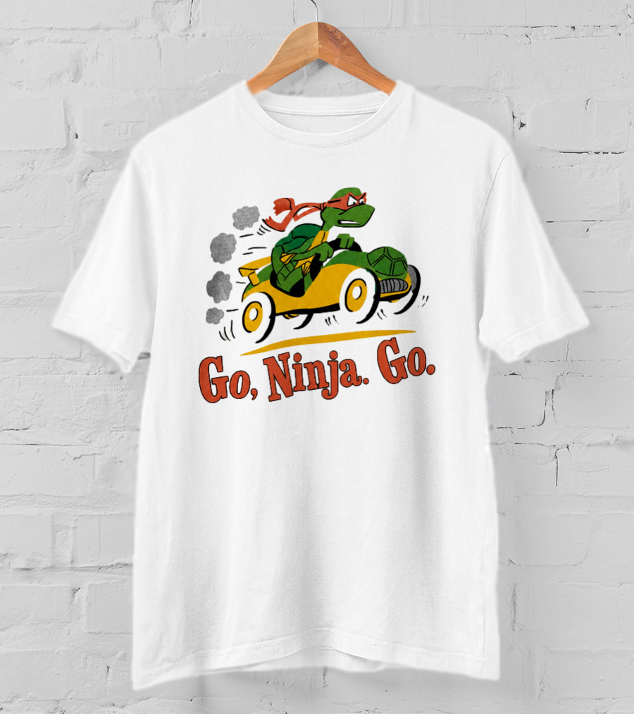 Ninja Turtle Racing In Classic Go Kart T-Shirt