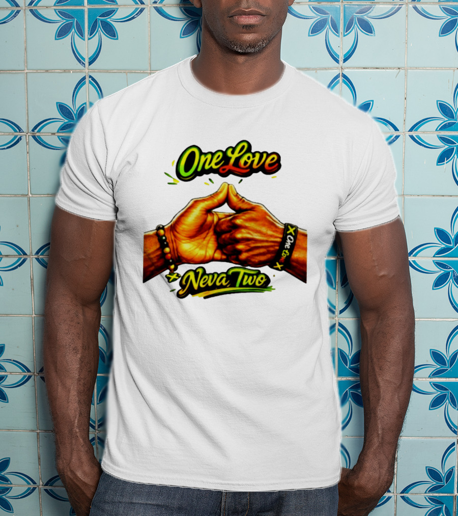 One Love Neva Two Jamaican Unity Gesture T-Shirt