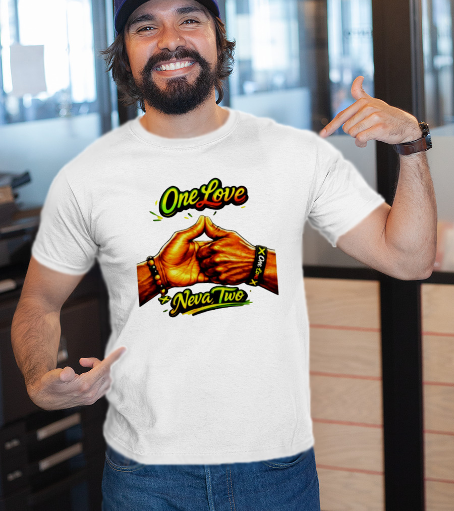 One Love Neva Two Jamaican Unity Gesture T-Shirt