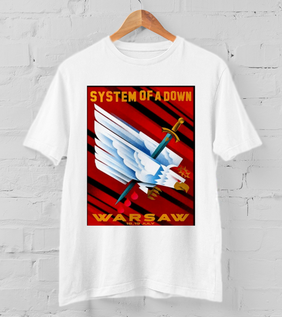 System Of A Down Warsaw Poland 2026 PGE Narodowy 18 19 July Exclusive Venue T-Shirt