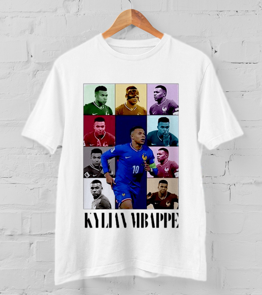 Kylian Mbappé France Football The Eras Tour Collage T-Shirt