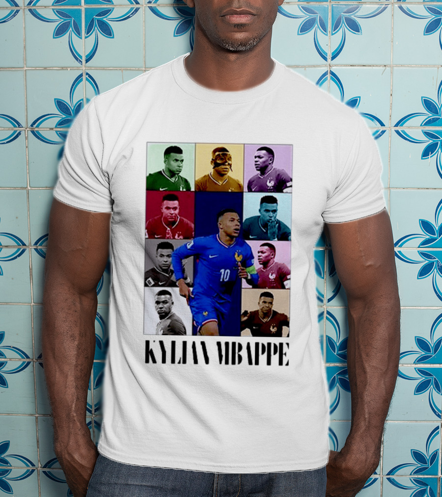 Kylian Mbappé France Football The Eras Tour Collage T-Shirt