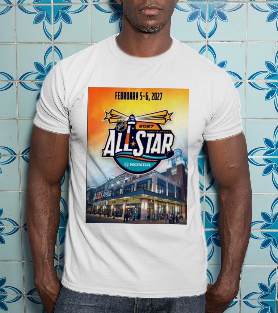 NHL All Star 2027 Honda February 5 6 UBS Arena Long Island NY T-Shirt