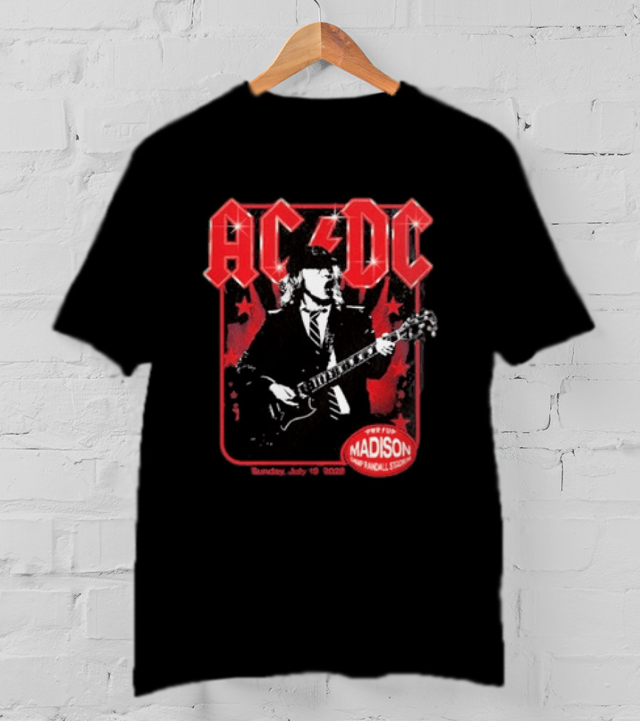 ACDC PWR Up Tour Madison Camp Randall Stadium July 19 2026 T-Shirt