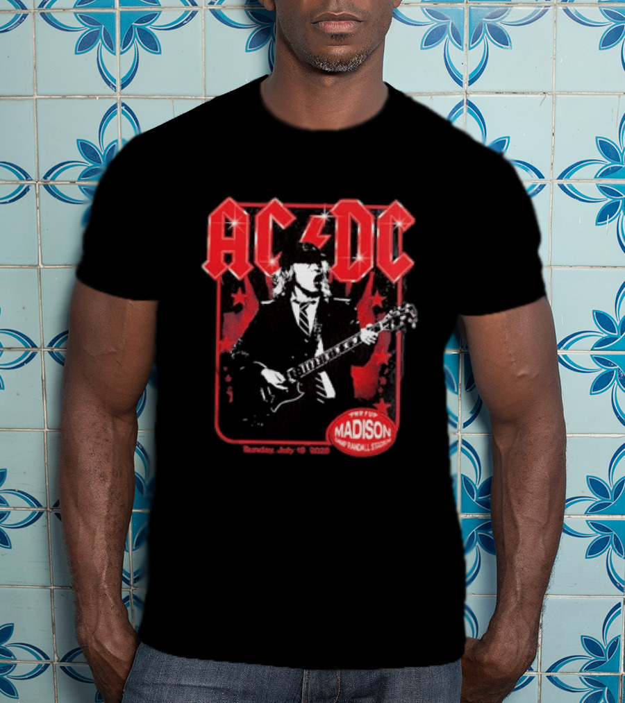 ACDC PWR Up Tour Madison Camp Randall Stadium July 19 2026 T-Shirt