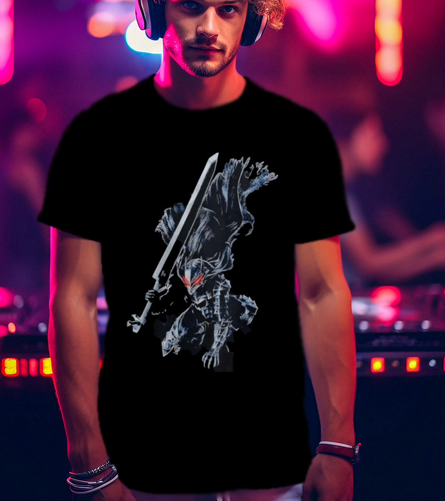 Berserk Guts Berserker Armor Dragonslayer Sword Action Pose T-Shirt