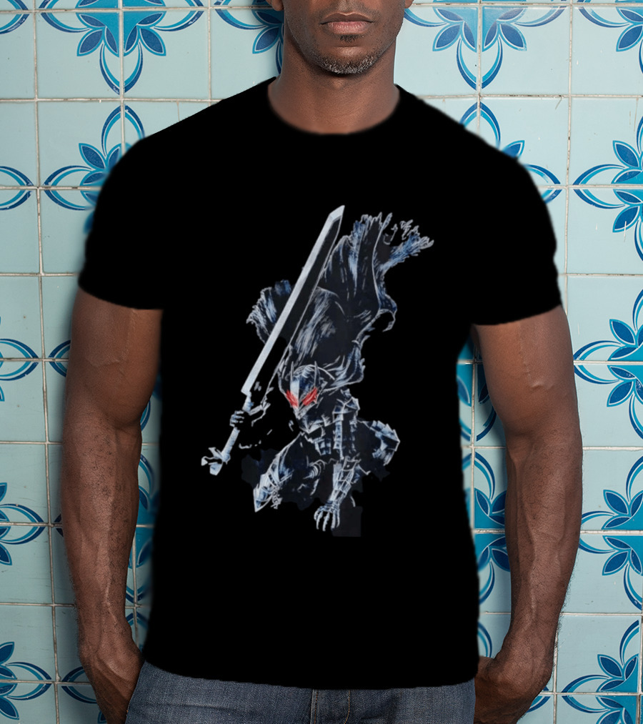 Berserk Guts Berserker Armor Dragonslayer Sword Action Pose T-Shirt