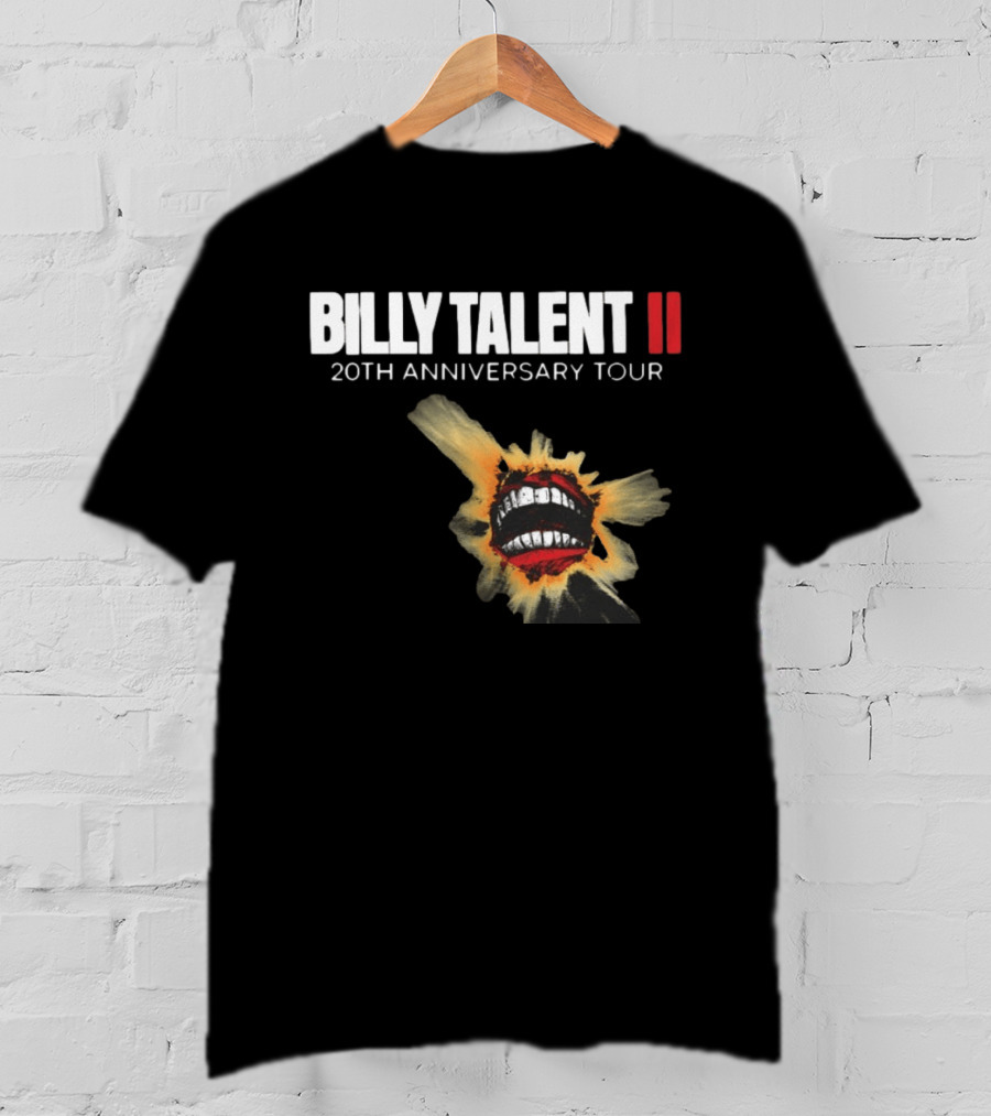 Billy Talent II 20th Anniversary Explosive Artwork Tour 2026 T-Shirt