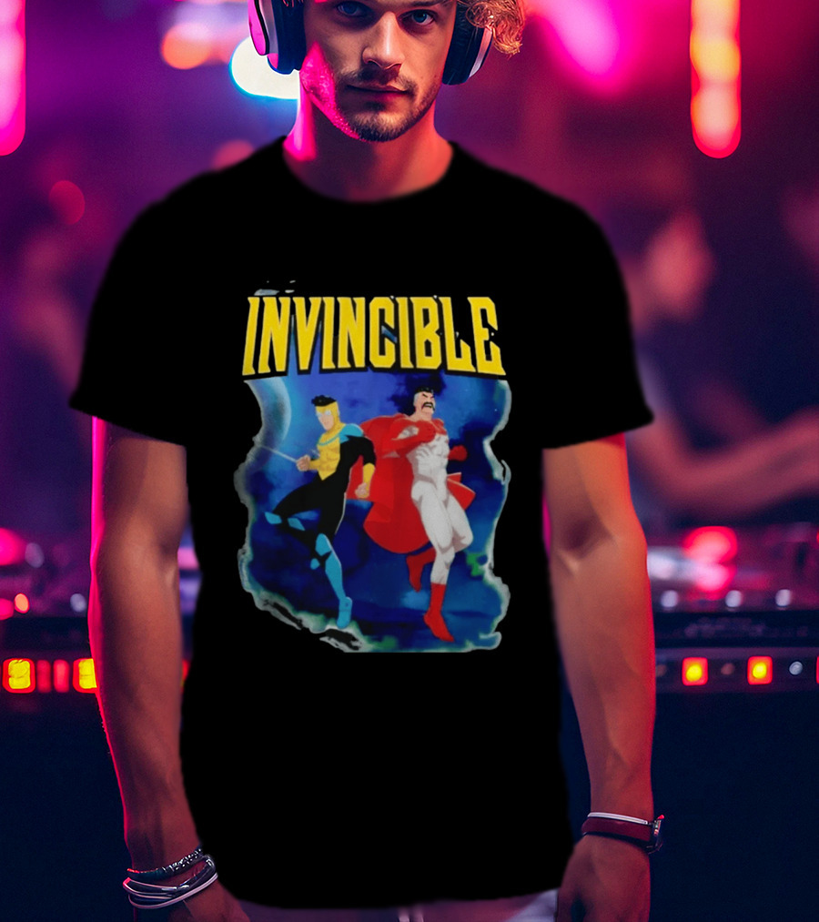 Invincible Comic Superhero Duo Team Up T-Shirt