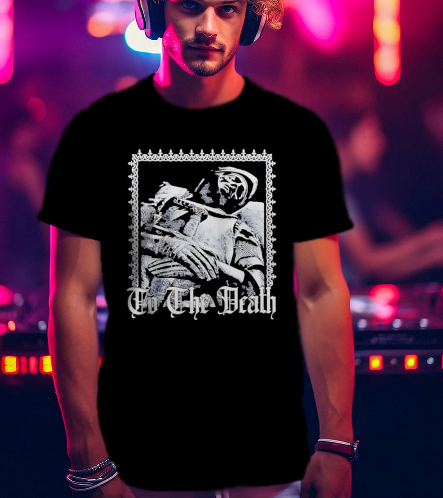 Effigy Of A Fallen Knight To The Death Metal Band Black T-Shirt
