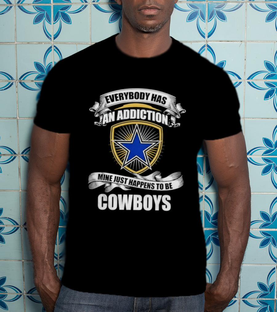 Dallas Cowboys Addiction Star Emblem Fans T-Shirt