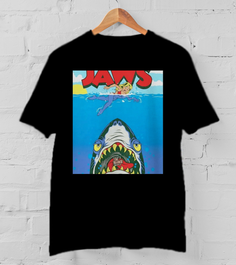 The Vigilante Jaws Shark Attack Comic Cartoon T-Shirt