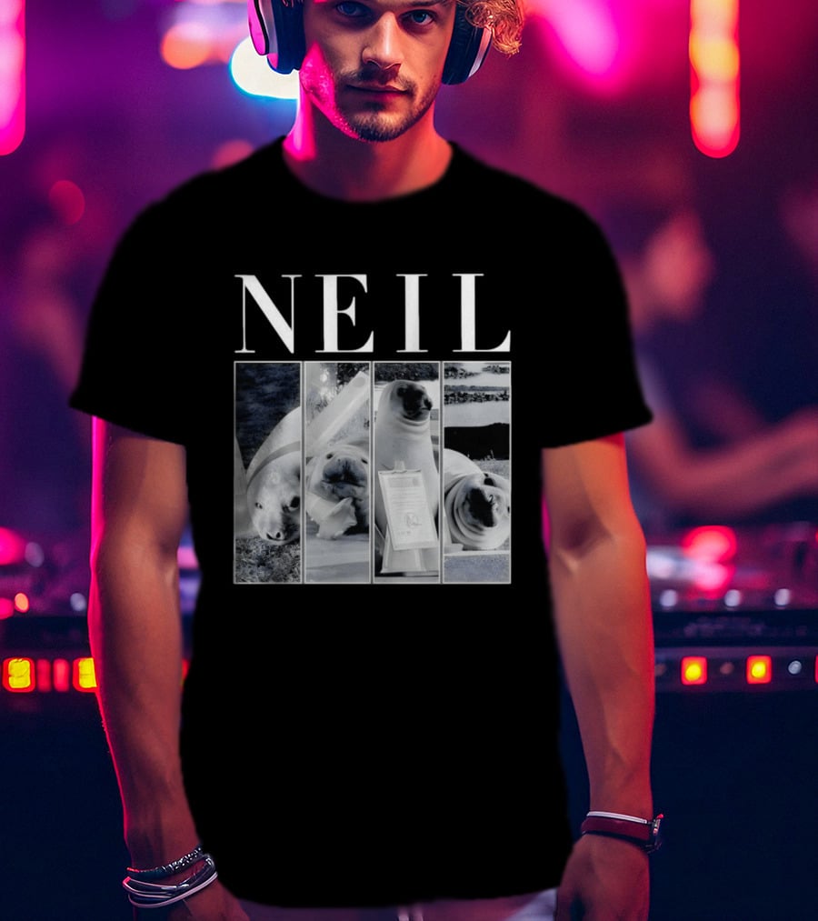 Neil The Seal Animal Meme Funny Seal Faces T-Shirt