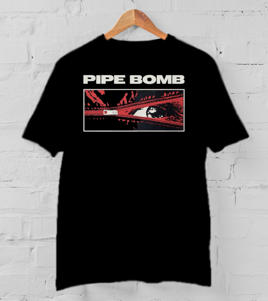 Pipe Bomb Zipper Eye Reveal Grunge Comic T-Shirt