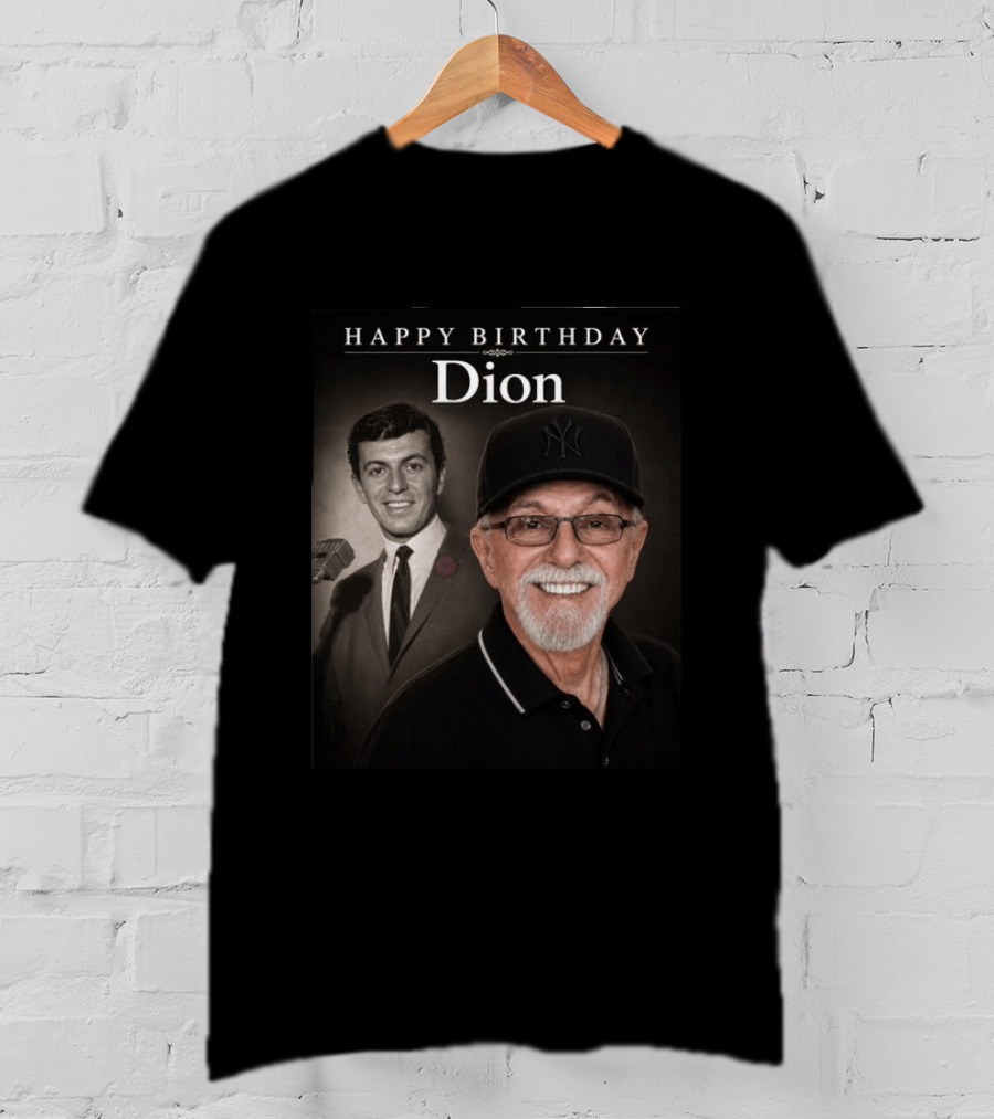 Happy Birthday Dion Iconic Celebration With Smiling T-Shirt