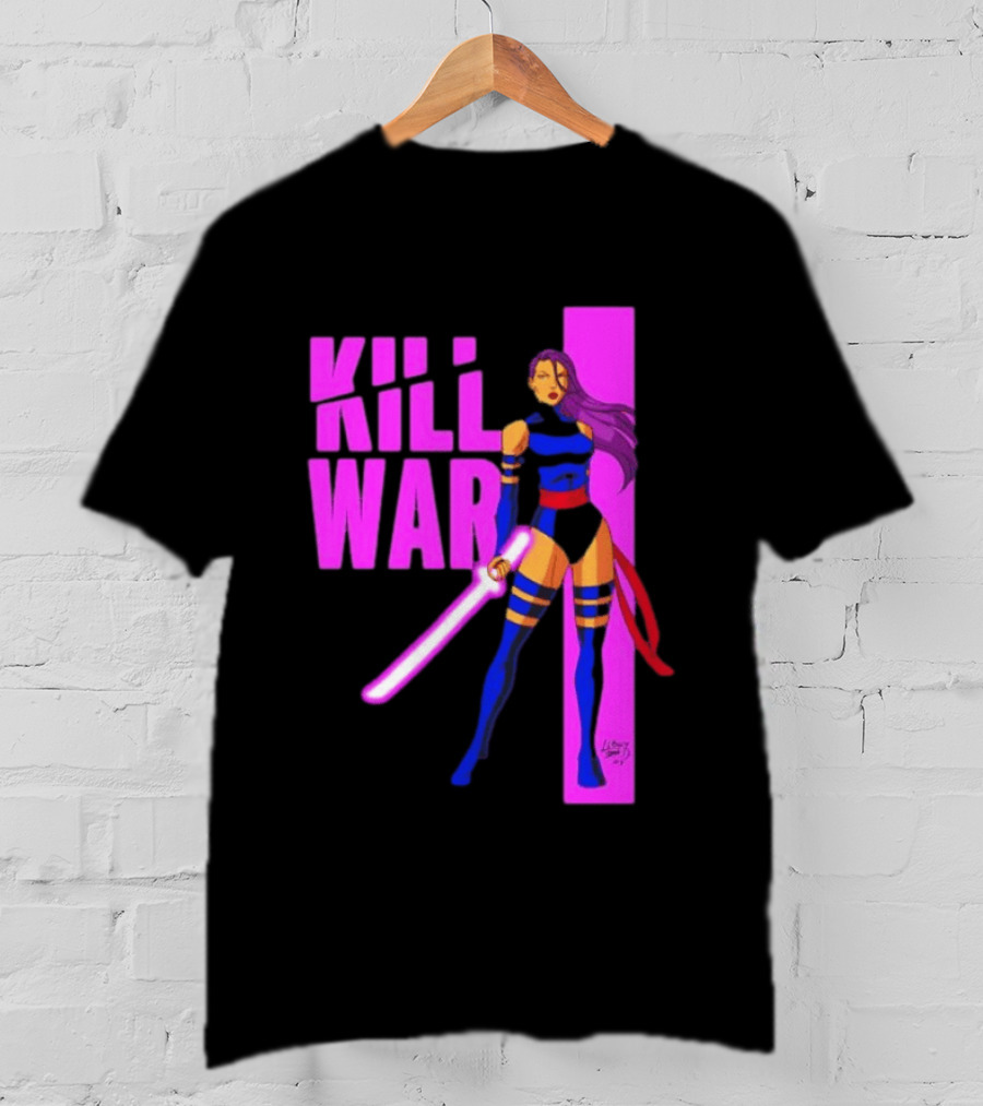 Psylocke Marvel Comics Kill War Pink T-Shirt