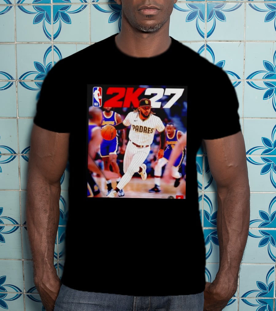 San Diego Padres NBA 2K27 Crossover Concept With Basketball Action T-Shirt