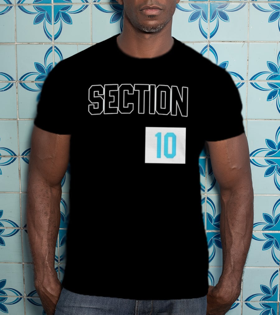 Section 10 Carolina Hurricanes Hockey Fan Gear T-Shirt