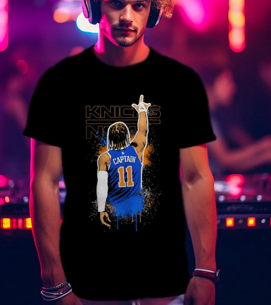 Captain 11 Knicks Now Basketball T-Shirt
