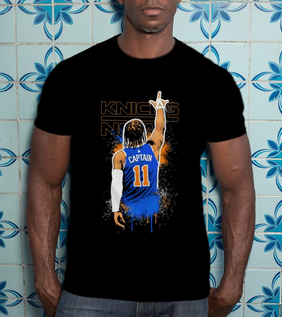 Captain 11 Knicks Now Basketball T-Shirt