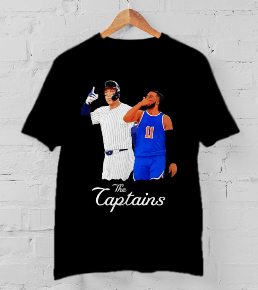 Aaron Judge New York Yankees Jalen Brunson New York Knicks The Captains T-Shirt