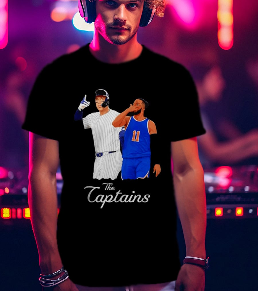 Aaron Judge New York Yankees Jalen Brunson New York Knicks The Captains T-Shirt