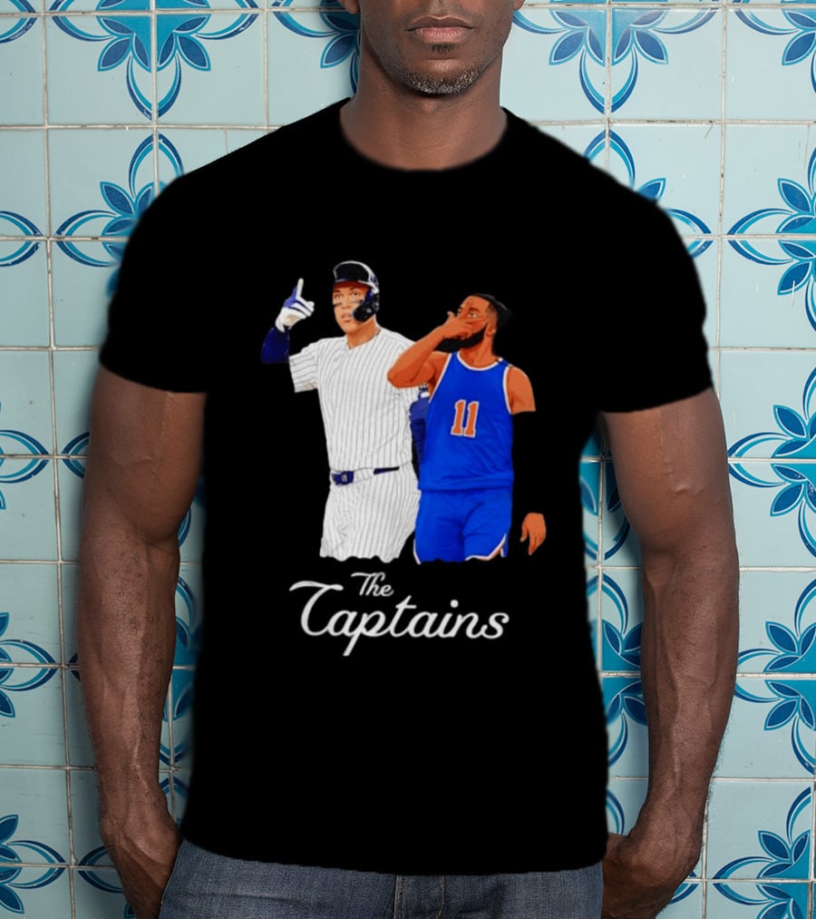 Aaron Judge New York Yankees Jalen Brunson New York Knicks The Captains T-Shirt