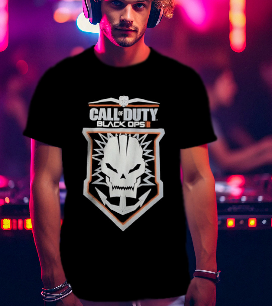 Call Of Duty Black Ops II Skull Shield T-Shirt