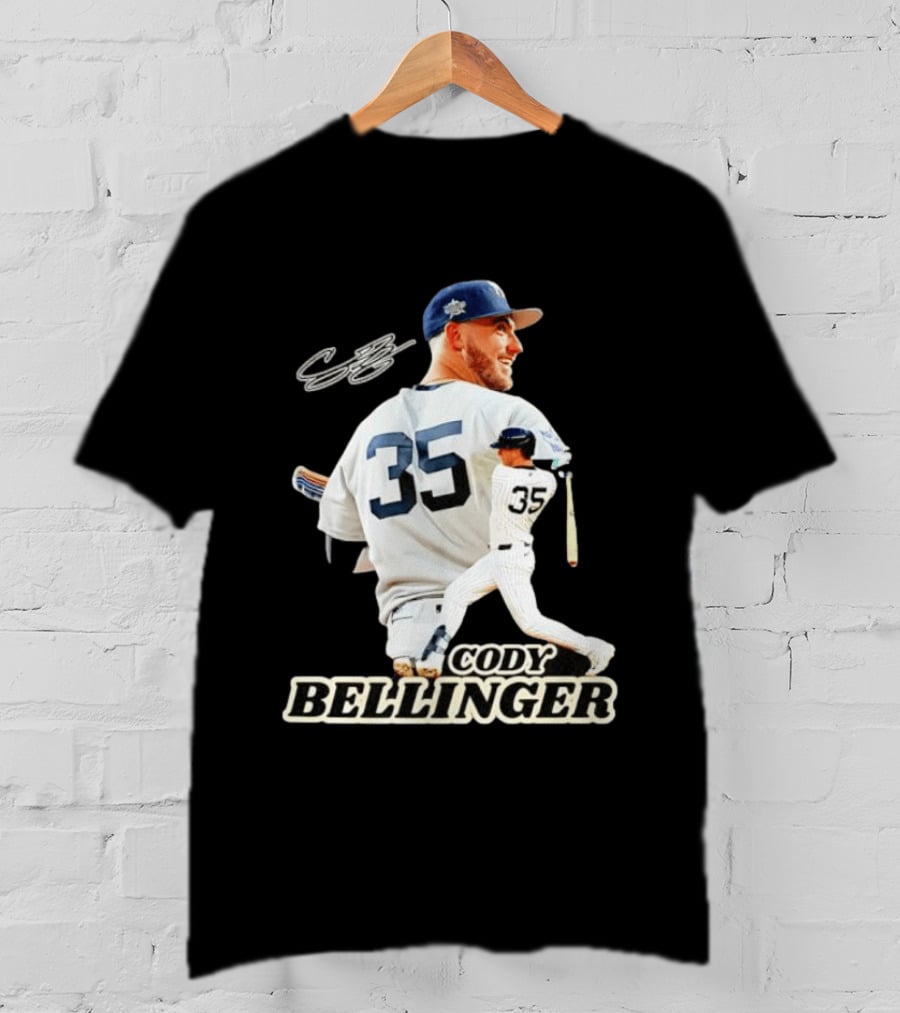 Cody Bellinger 35 New York Yankees MLB Baseball Player T-Shirt